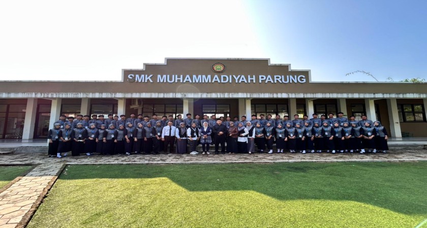 SMK Muhammadiyah Parung Optimis Cetak Lulusan Berkualitas Gandeng DUDI/Penguji Eksternal Dalam Uji Kopetensi Keahlian